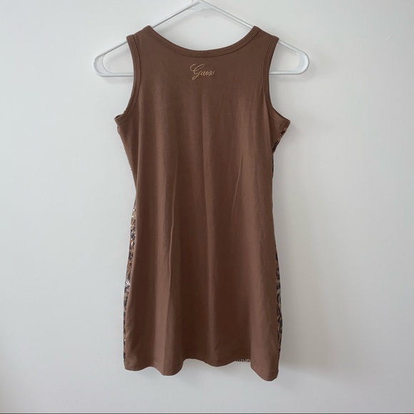 GUESS LEOPARD PRINT BROWN DRESS - Picture 2 of 9